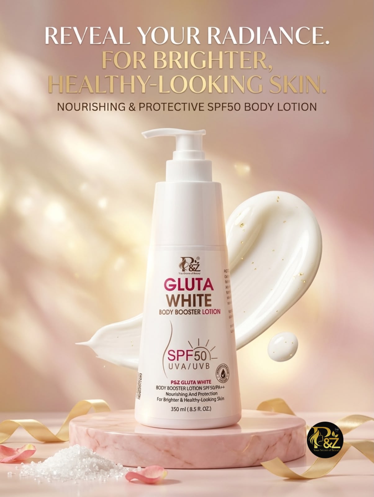 P&Z Gluta White Body Booster Lotion 350ml.